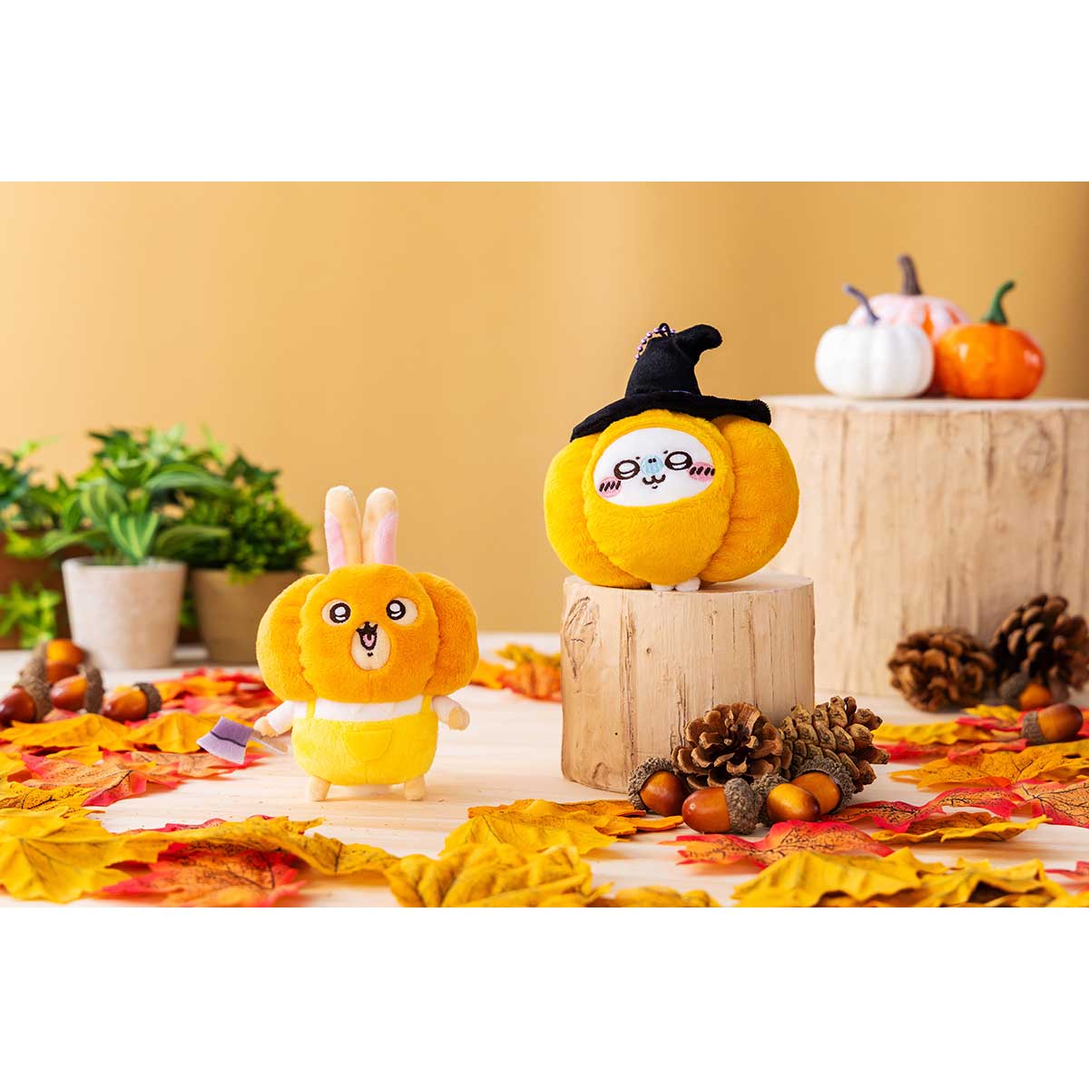 予約】ちいかわ 仮装たのしい～！マスコット（カボチャなうさぎ