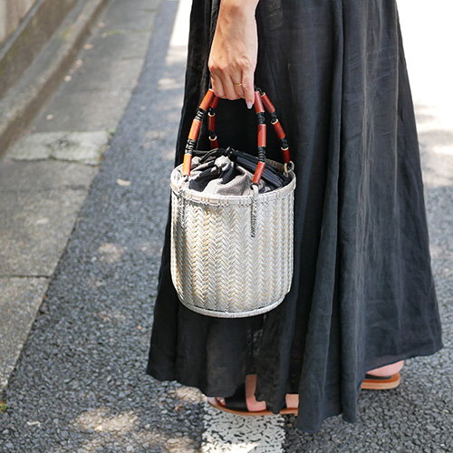 竹の3本寄せ網代編みバッグ | 竹巧彩 | 公式ウェブサイトｰ竹のバッグ