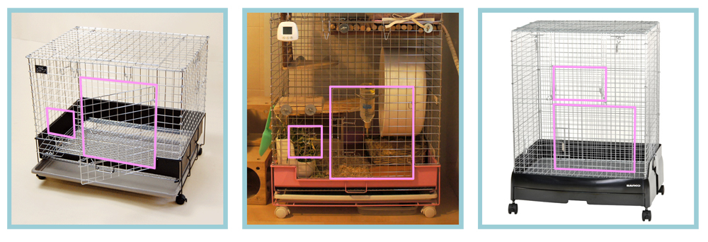 ケージ比較：KAWAIコンフォート60 or SANKOイージーホームハイメッシュ