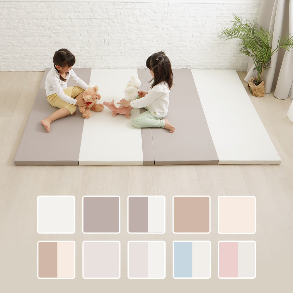 ちゃいなび シームレスプレイマット 折りたたみ ベビーマット 防水