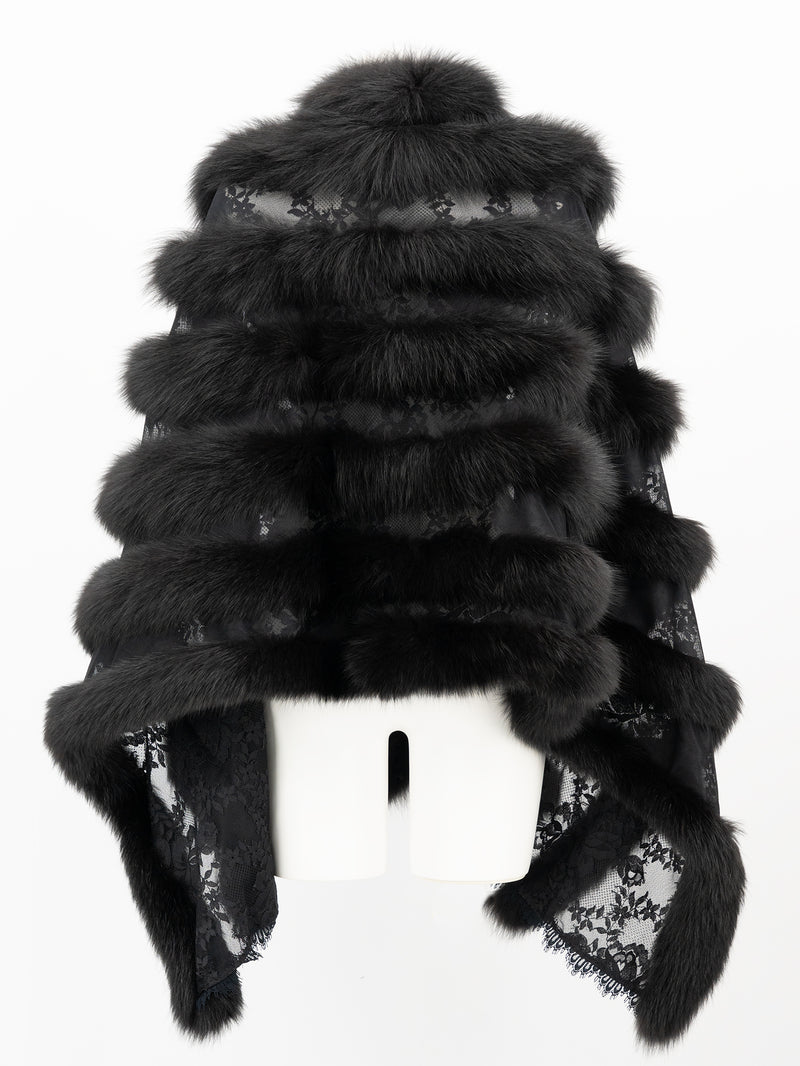 50%OFF】フォックスファー＆レース ストール | レースワンピースや