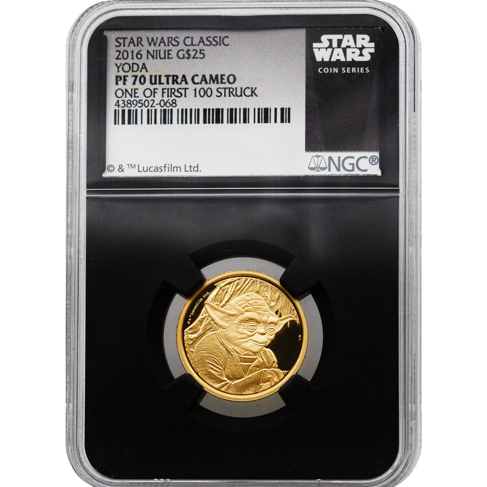 2016 Star Wars G$25 Yoda NGC PF70 - CV Coins & Collectables