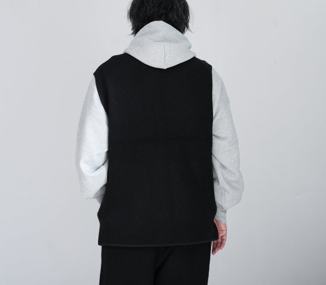 WALENODE Innocent YAK Zip-up vest 