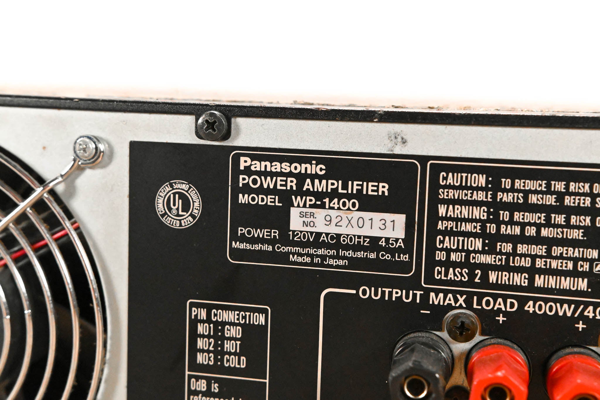 Ramsa WP-1400 2-Channel Power Amplifier CG01PUG