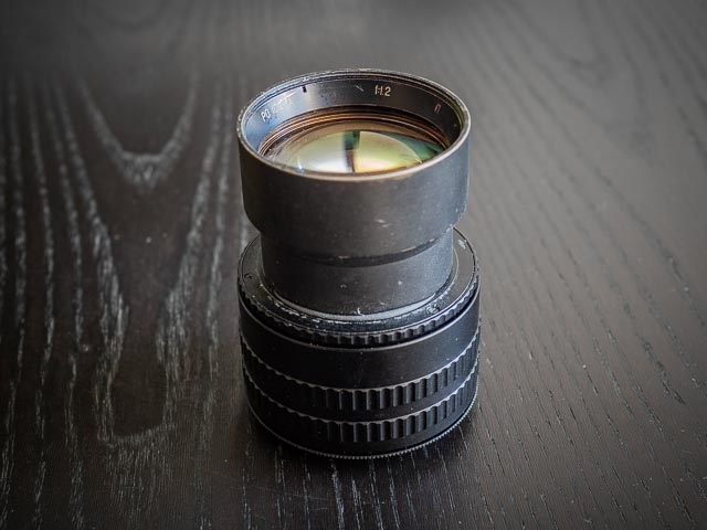 LOMO PO 109-1A 50mm f/1.2 - 16mm cine projector lenses