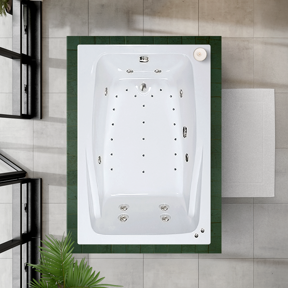 60x48 WT Whirlpool and Air Bath Combination Tub