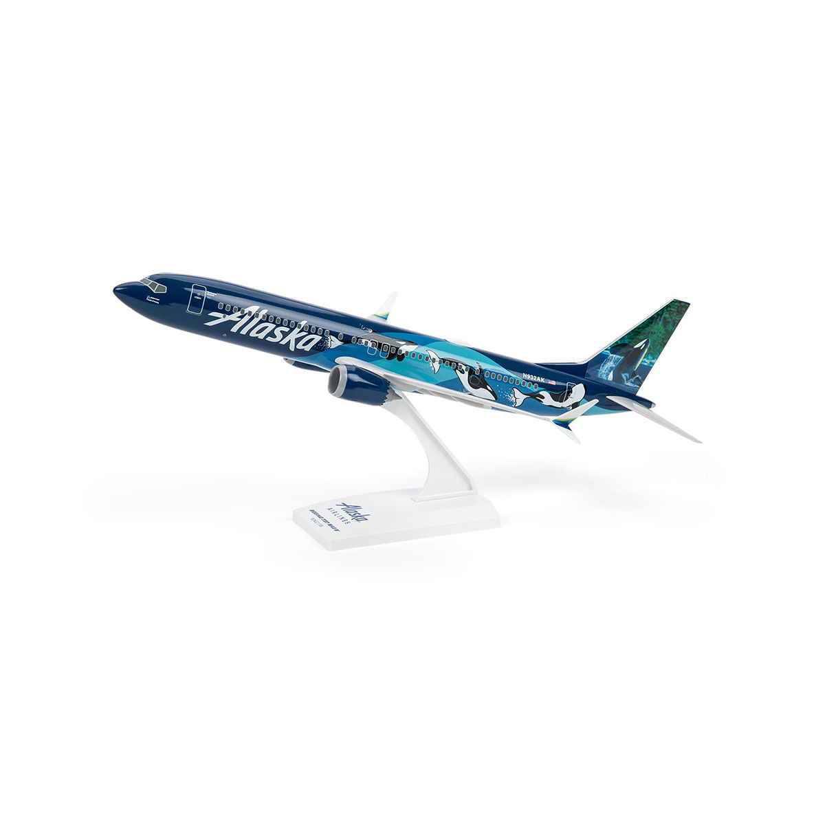 1/130 Scale Skymarks Supreme 737-9 Max West Coast Wonder - Alaska