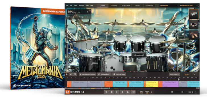 メガデスのドラマーDirk Verbeurenによるメタルに適したEZX拡張音源