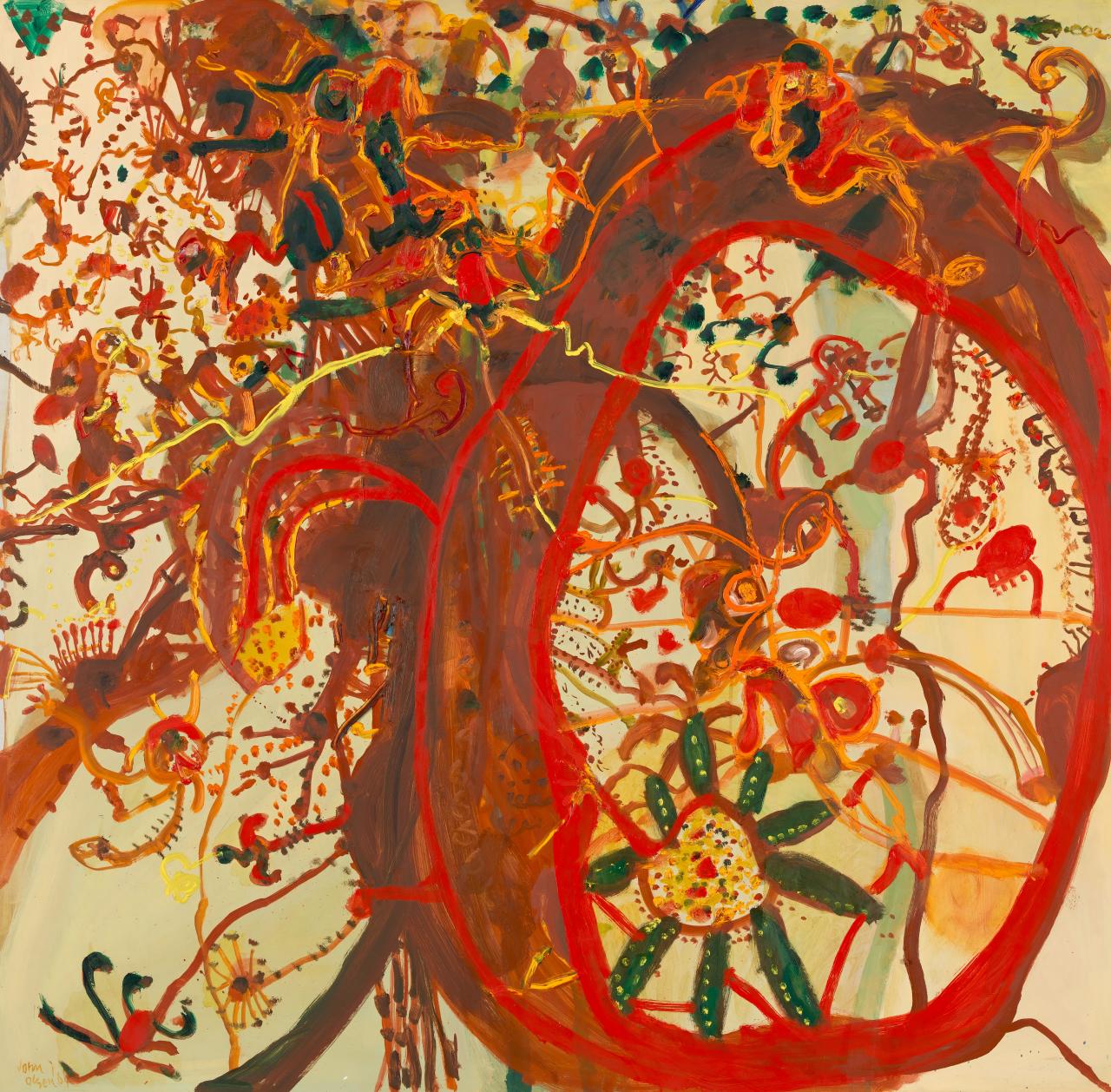 Man absorbed in landscape, John OLSEN | NGV