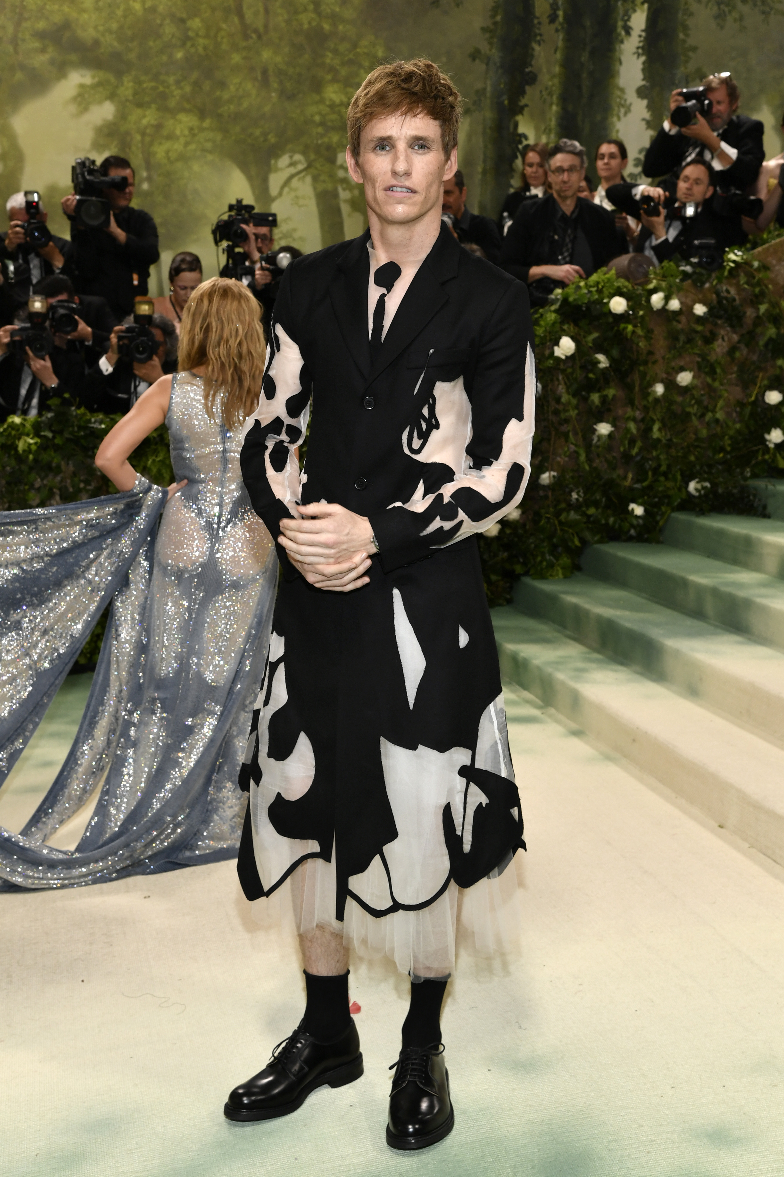 Eddie Redmayne leads British stars in bold looks at Met Gala