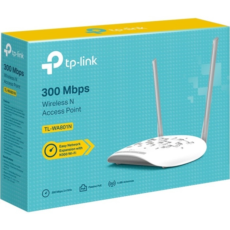 TP-Link WiFi Access Point TL-WA801N, 2.4Ghz 300Mbps, Supports