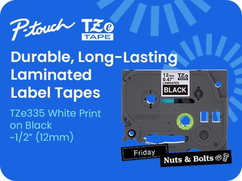 TZE335 | LabelMakersPrinters | By Brother