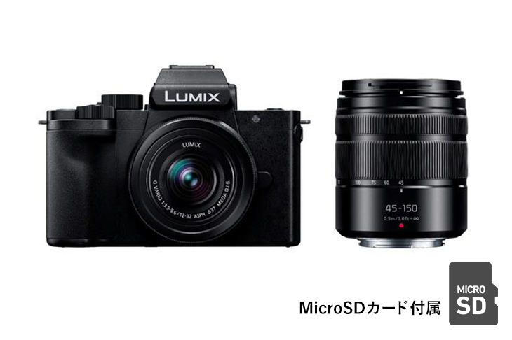 Panasonic ミラーレスカメラ LUMIX G100D Wキット DC-G100DW ブラック