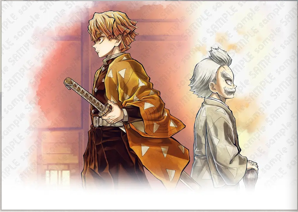 鬼滅の刃 ダイニング キービジュアル ポスター 獪岳 我妻善逸 無限城編