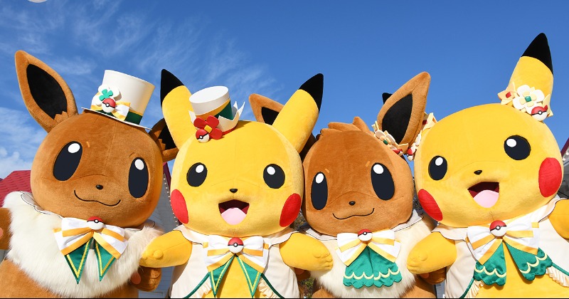ポケパークカントー ショップ 限定 ピカチュウ ぬいぐるみ5体セット