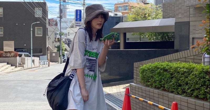 本田翼、太もも全開なビッグT姿「絶対領域さいこー！」「ときめく美脚