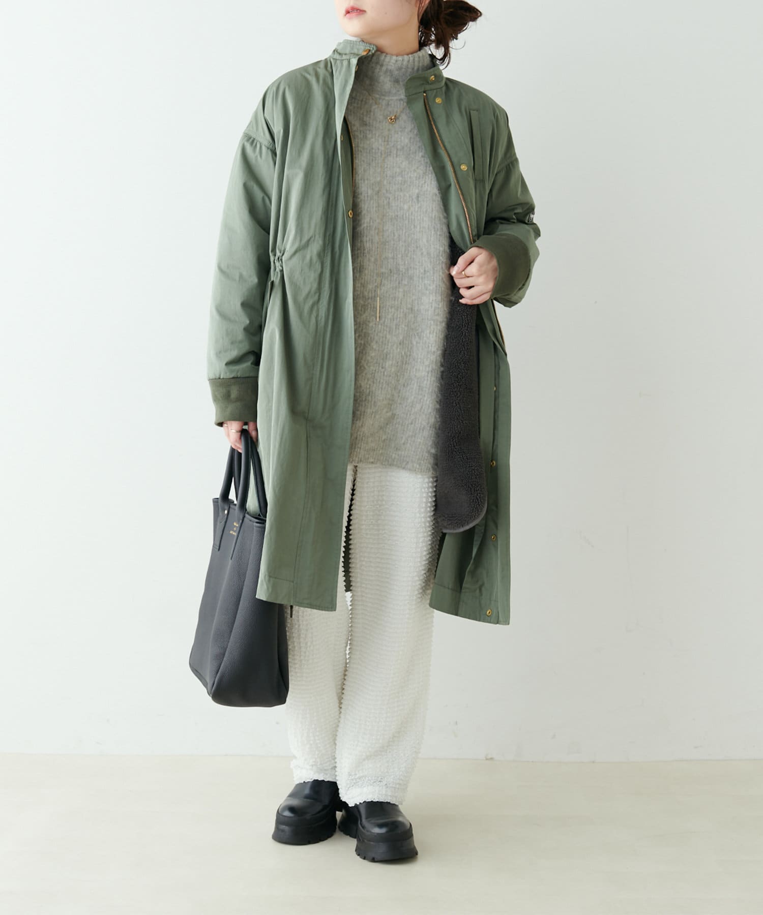 ボアライナー付きモッズコート | PUAL CE CIN(ピュアルセシン