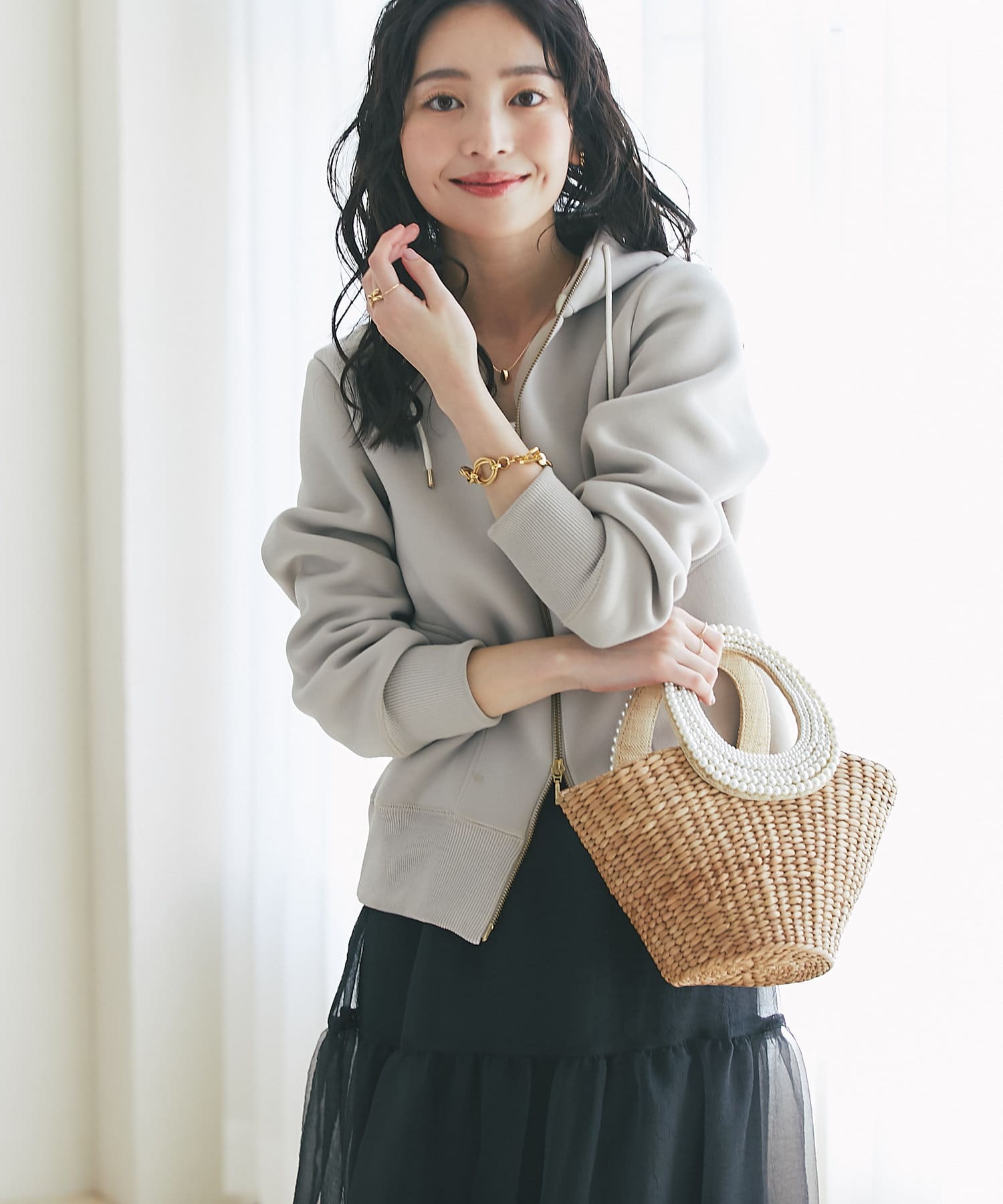 待望の復刻！最強モテバッグ】パールハンドルバスケットS チェーン付