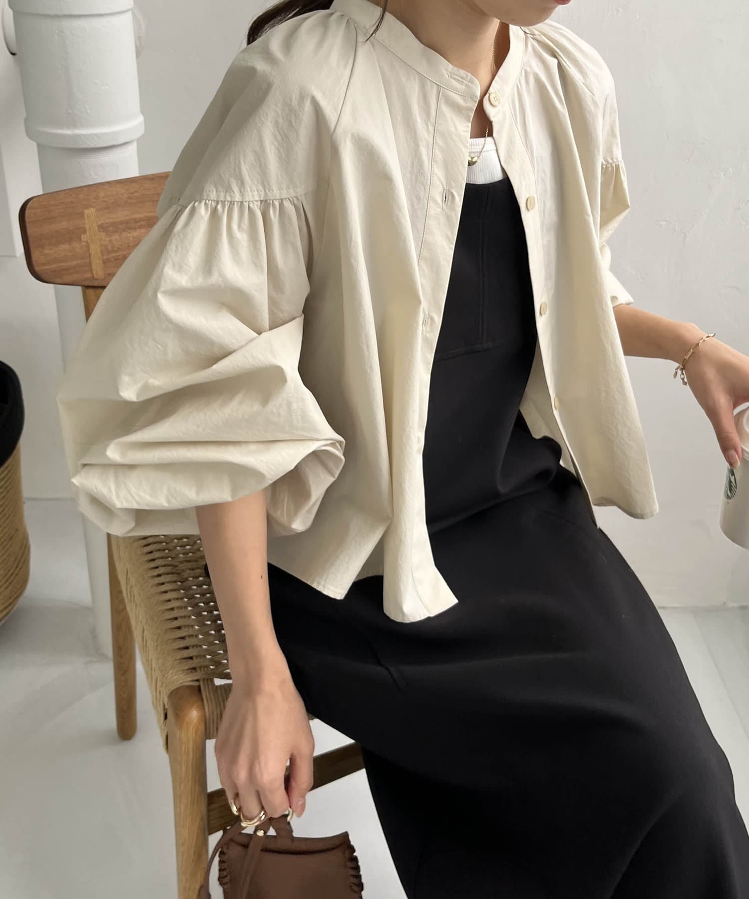 クロップパフシャツ | CAPRICIEUX LE'MAGE(カプリシュレマージュ