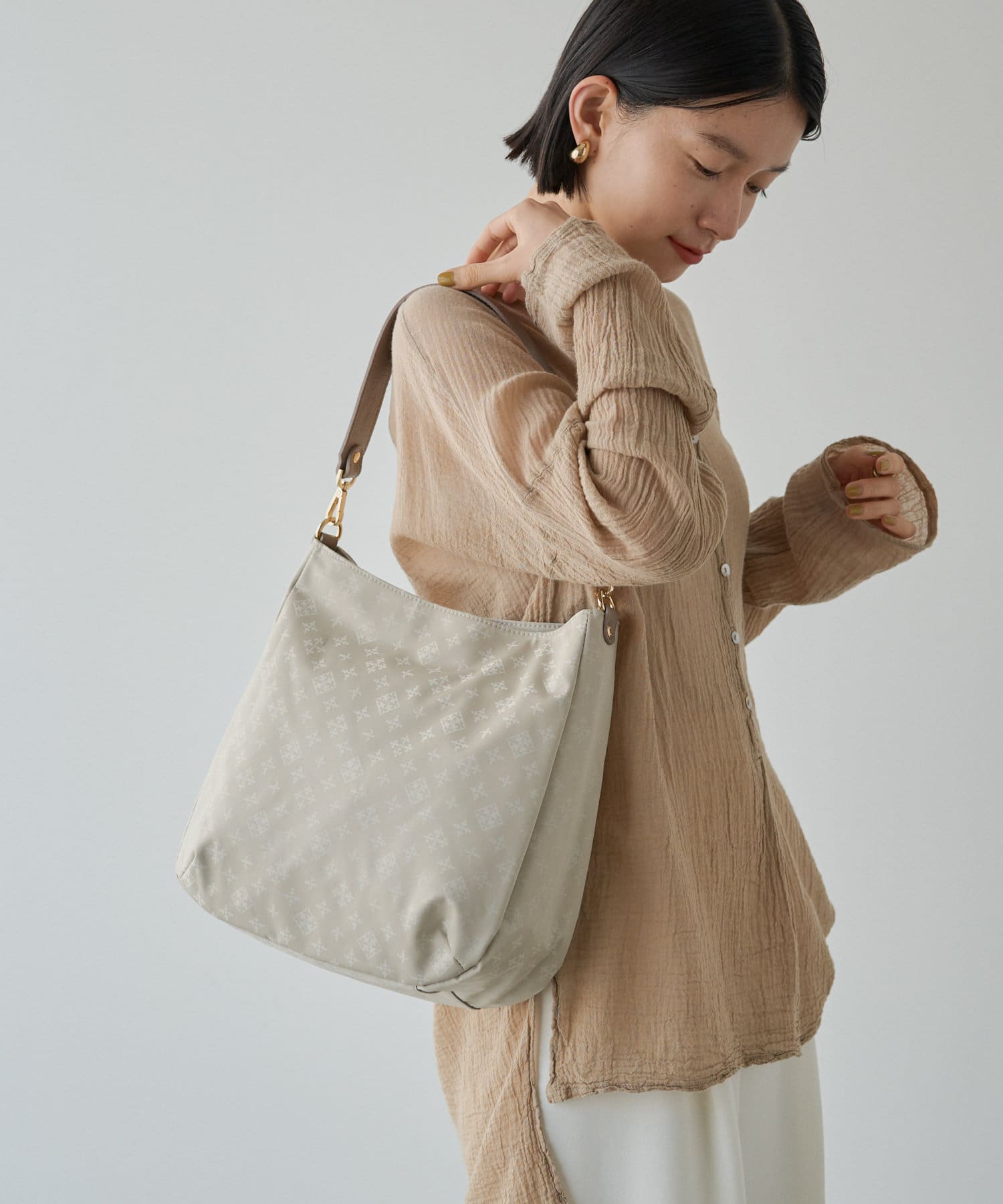 ナイロンジャガード2WAYショルダーバッグ | russet(ラシット