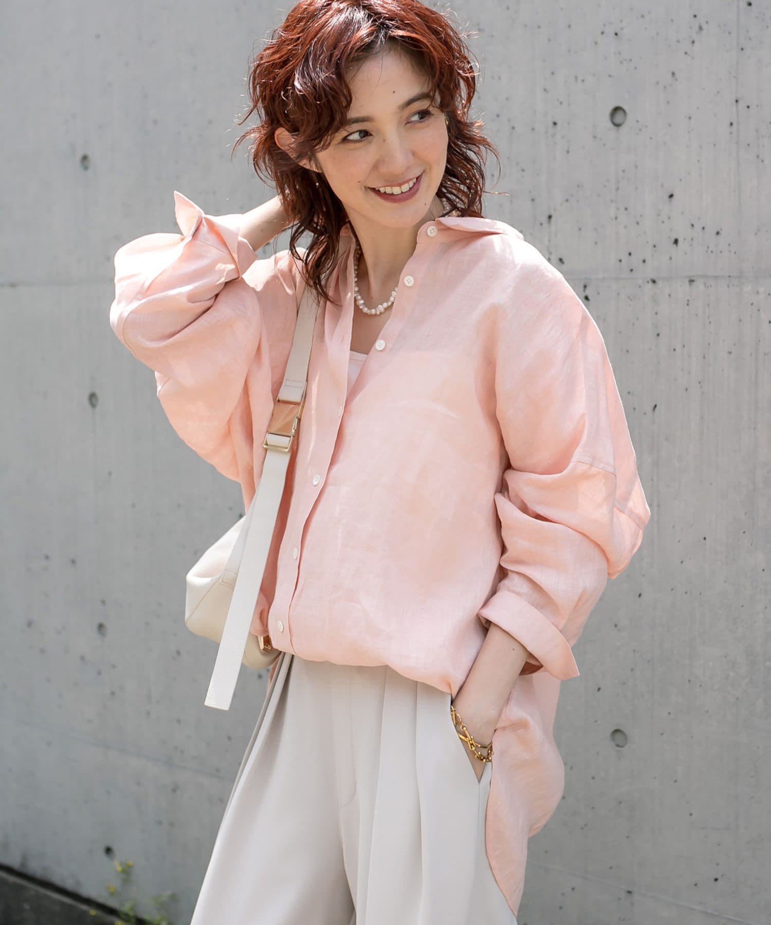 一枚でも羽織でも活躍！】リネンワイドシャツ | RIVE DROITE