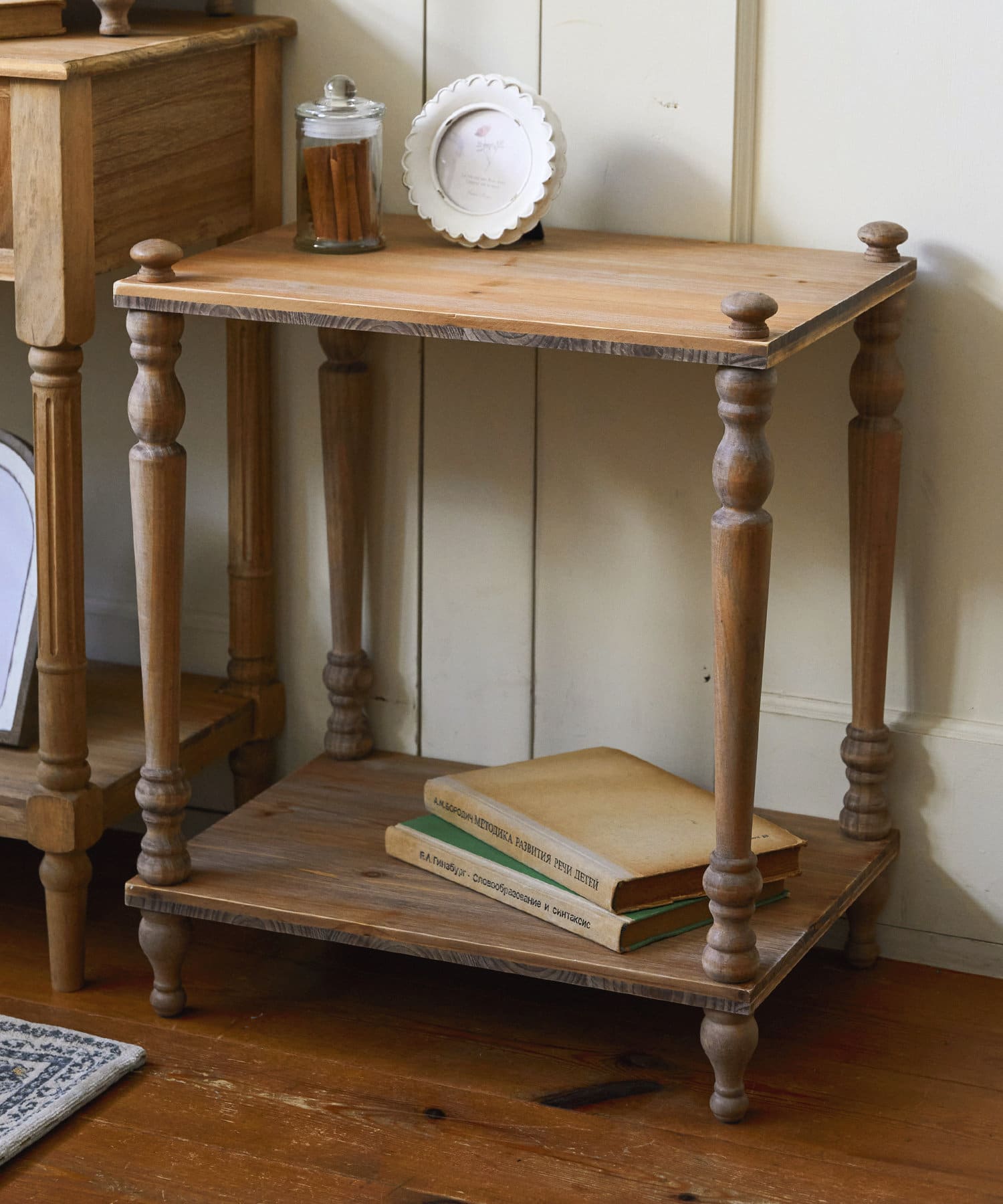 WEB限定2段シェルフ／ナチュラルフレンチアンティーク | salut!(サリュ