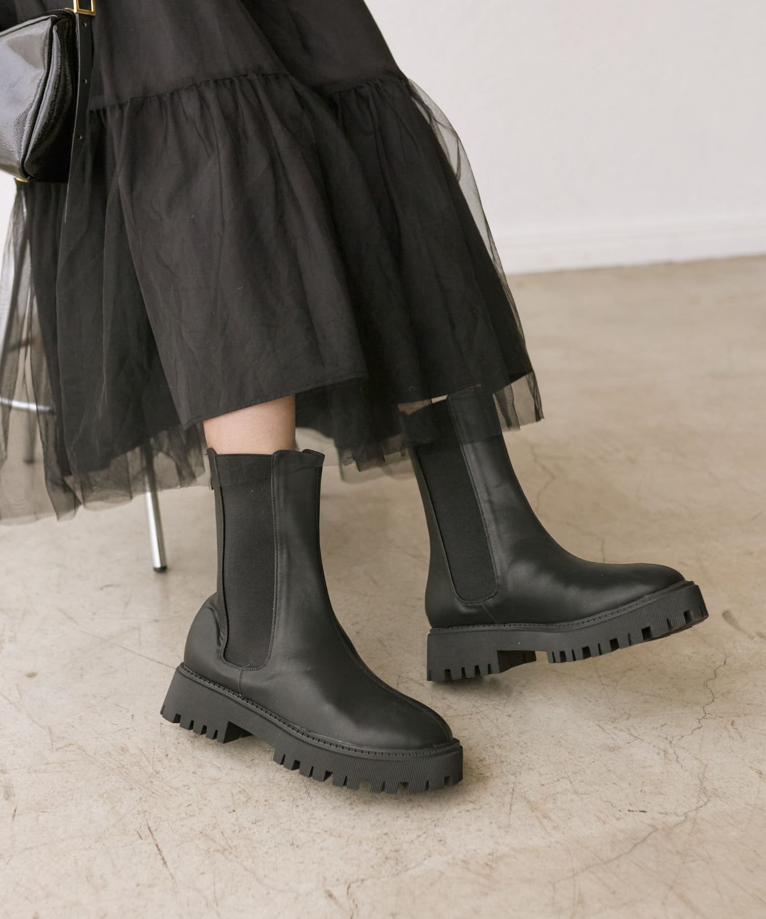 R.good(アールドットグッド)】ボリュームサイドゴアブーツ | RIVE