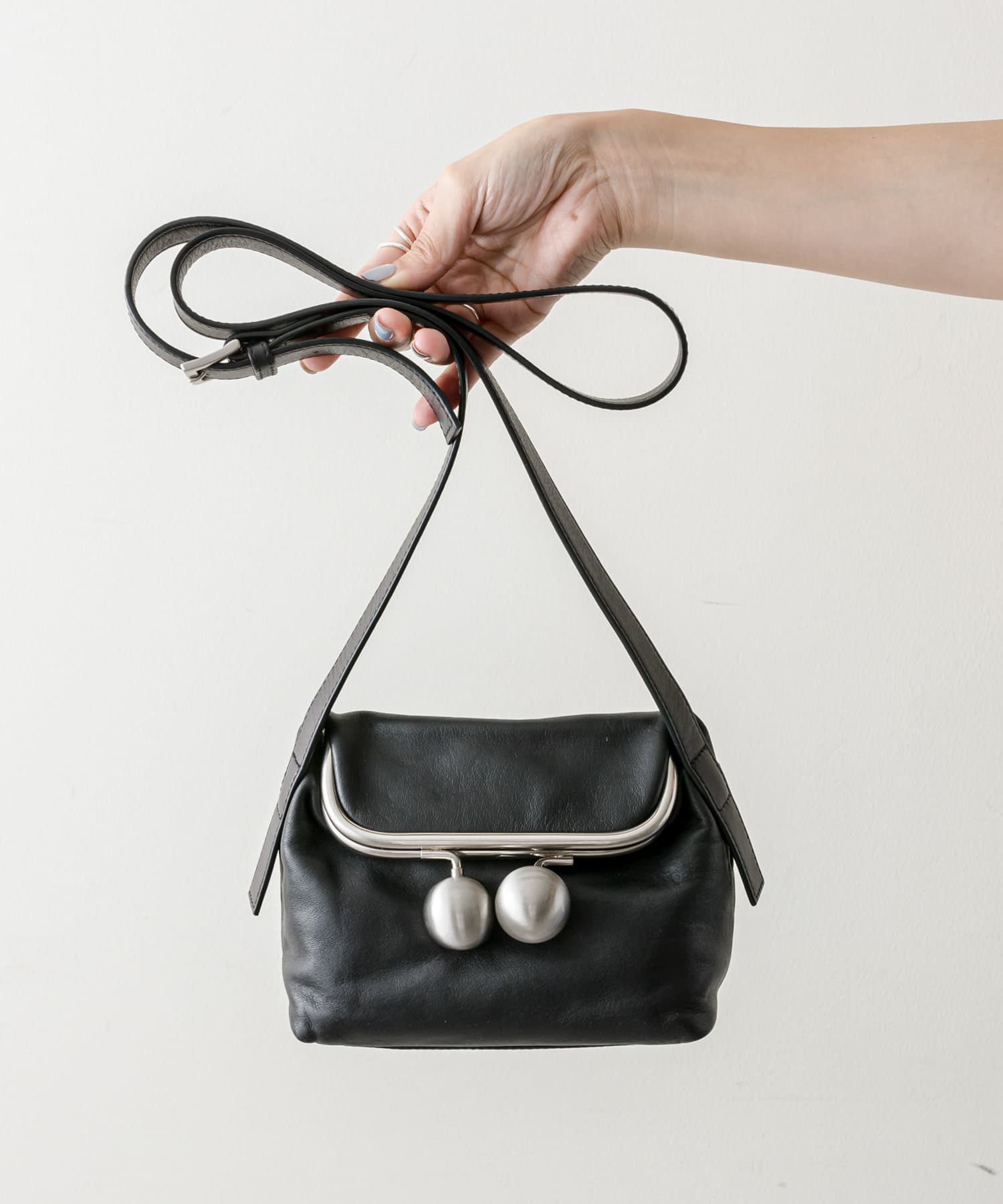 kawa-kawa(カワカワ)】NO1464 口金スクエアポシェット/ショルダー