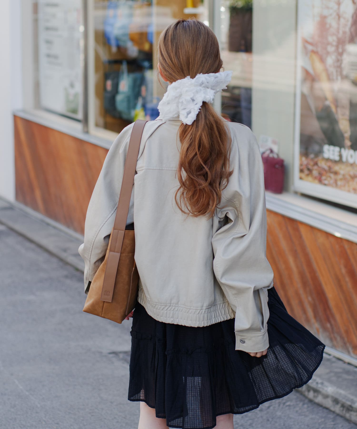 2サイズ展開】フェイクレザーショートブルゾン | Kastane(カスタネ