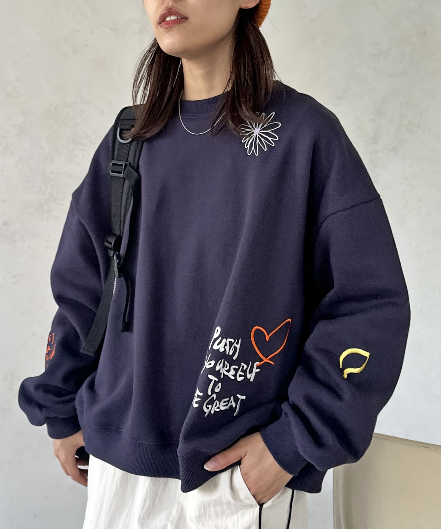 レディースサイズあり】裏起毛落書き柄スウェット | CPCM(シーピー