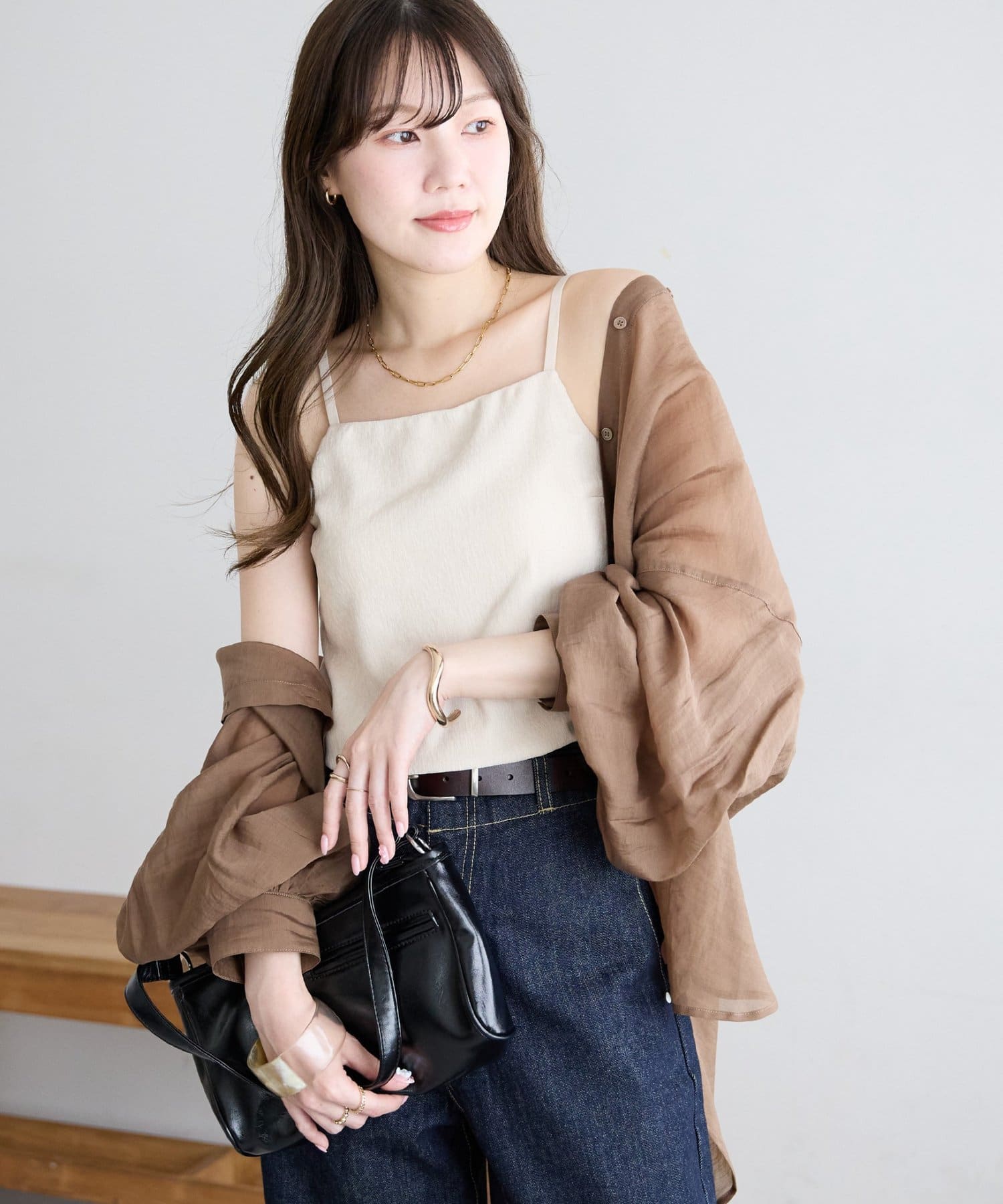 サイズ展開あり】杢ベロアカップ付キャミソール | DISCOAT(ディス