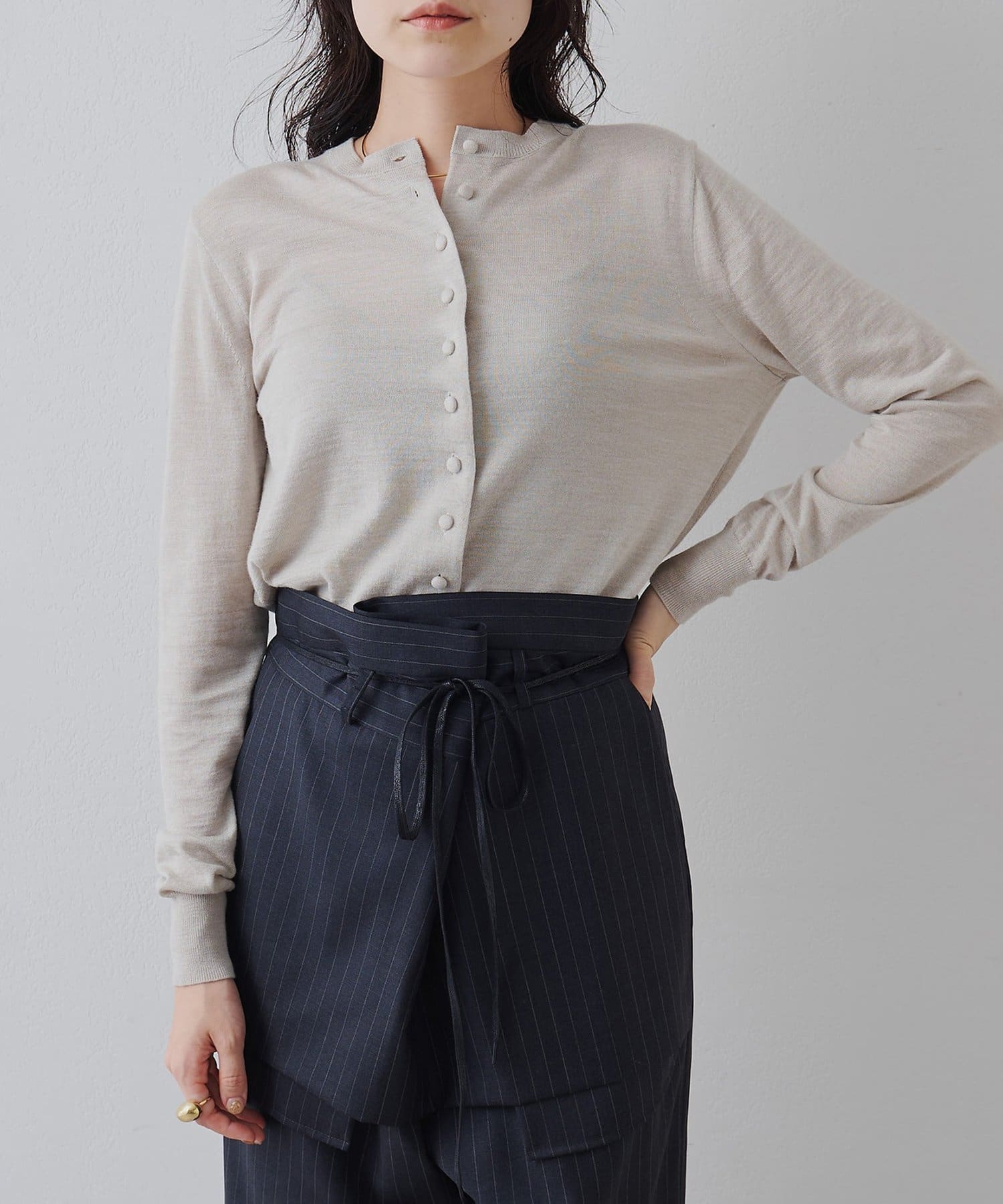 16Gテンジクカーディガン | Whim Gazette(ウィム ガゼット)レディース