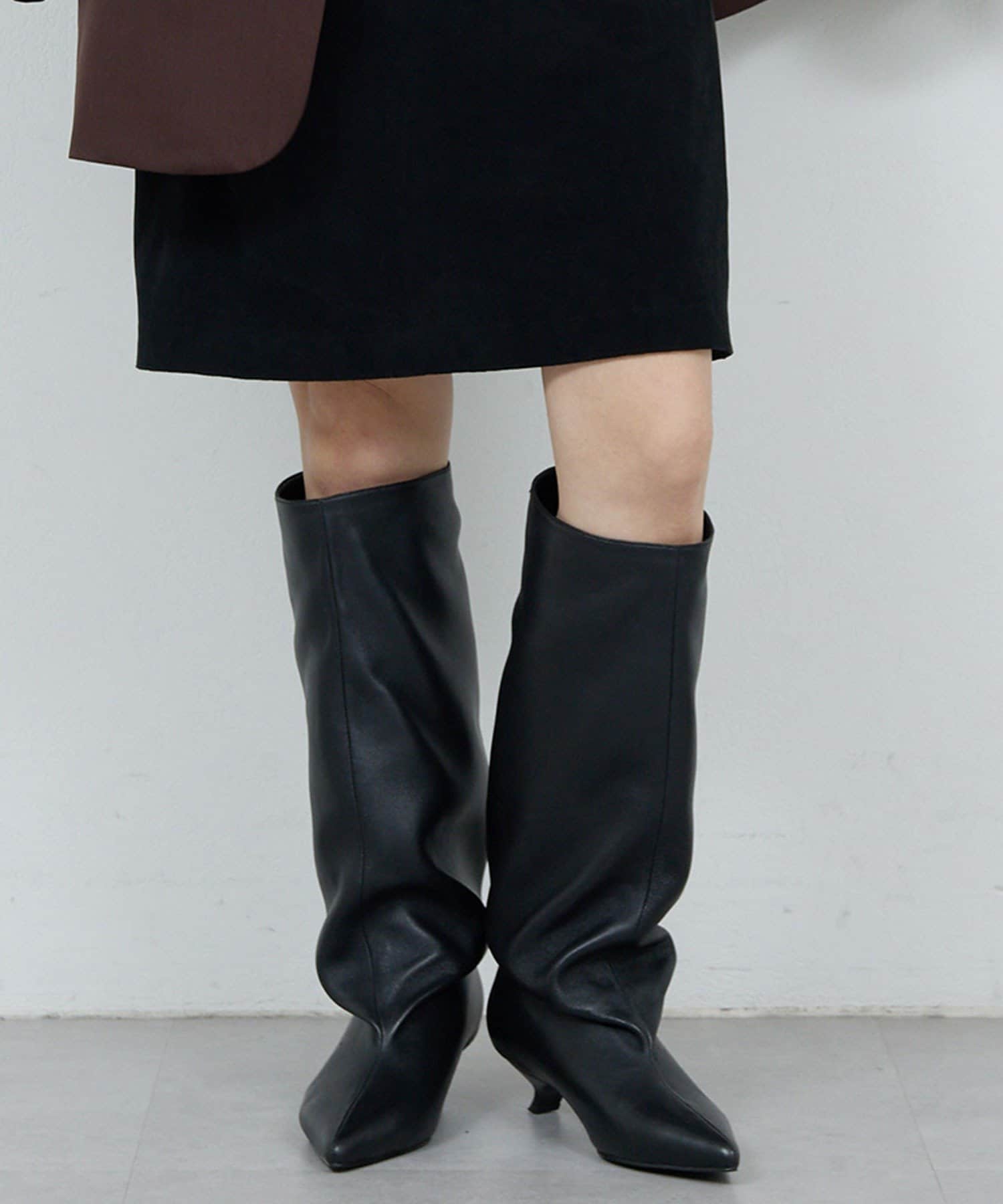 2.718】ドレープロングブーツ | GALLARDAGALANTE(ガリャルダガランテ