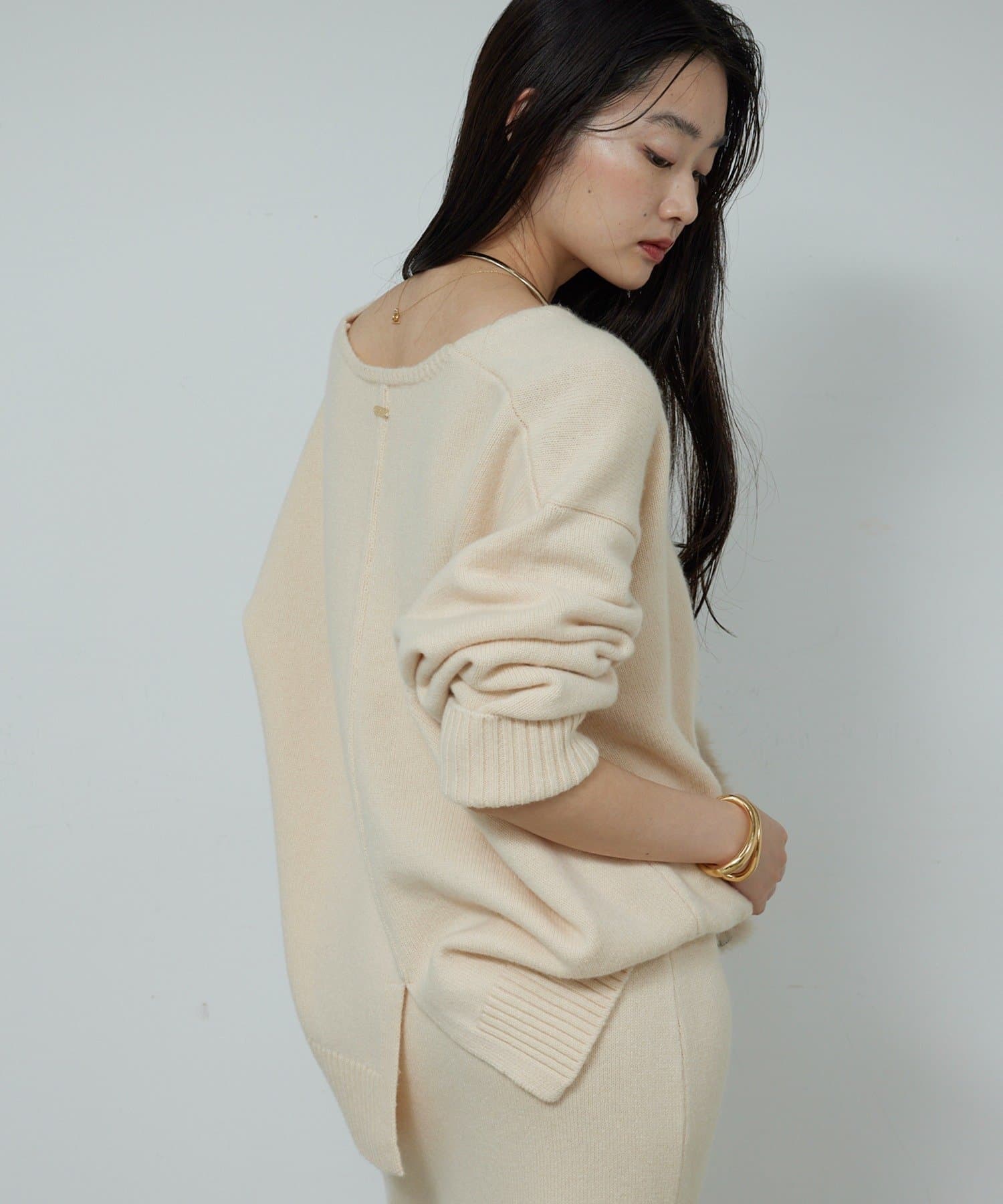 セットアップ対応】【冬のお助けニット！】メリノウールVニット