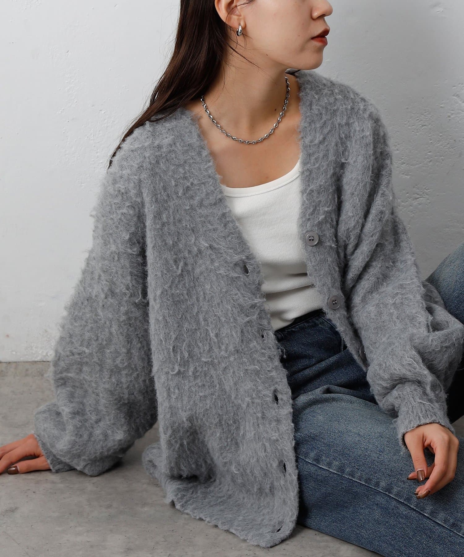 モヘアタッチカーディガン | COLONY 2139(コロニー トゥーワン