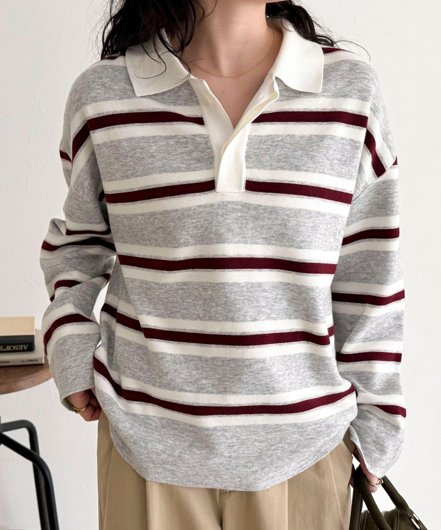 ラガーボーダーニットプルオーバー | FREDY & GLOSTER(フレディ アンド