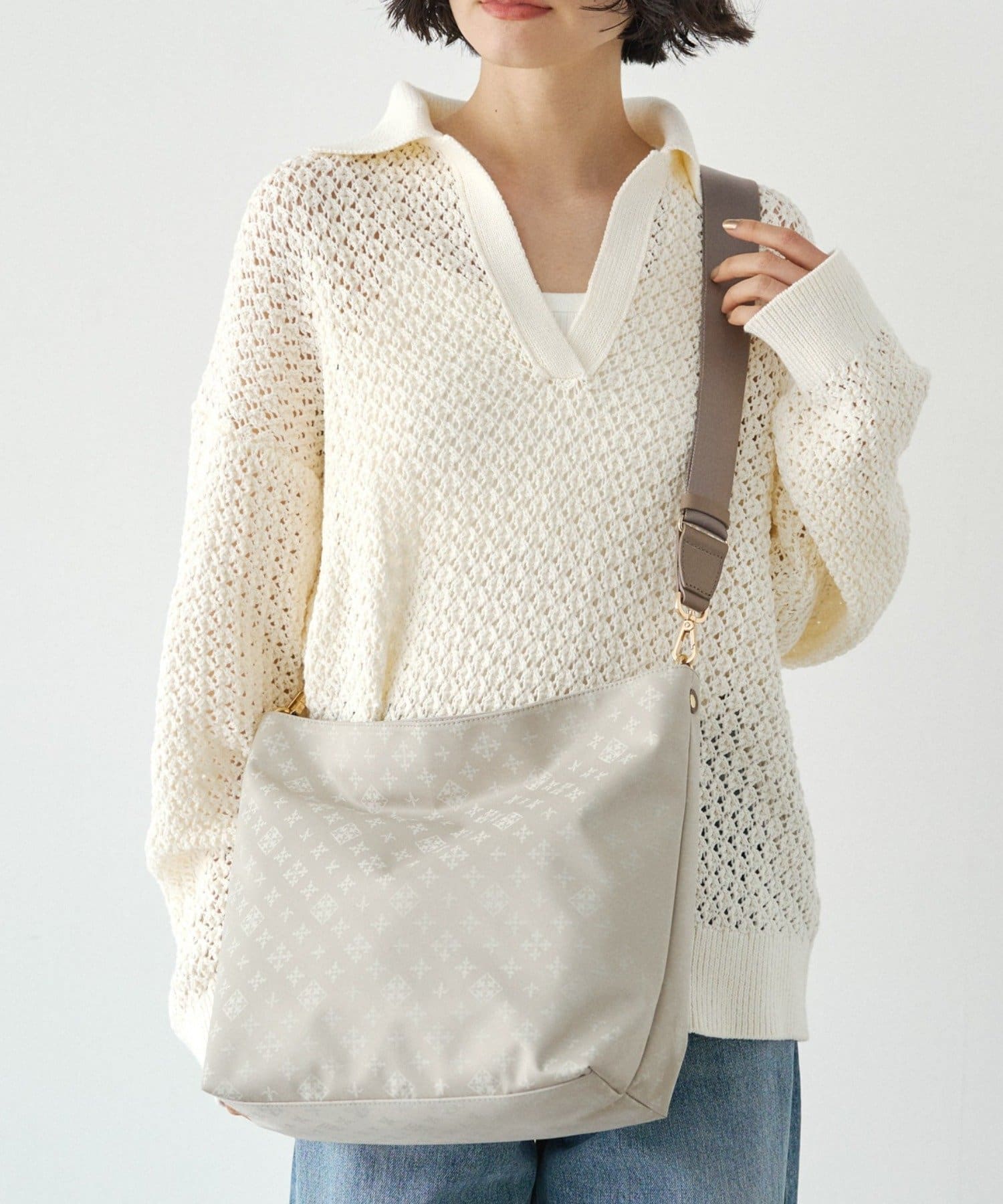 ナイロンジャガード2WAYショルダーバッグ | russet(ラシット