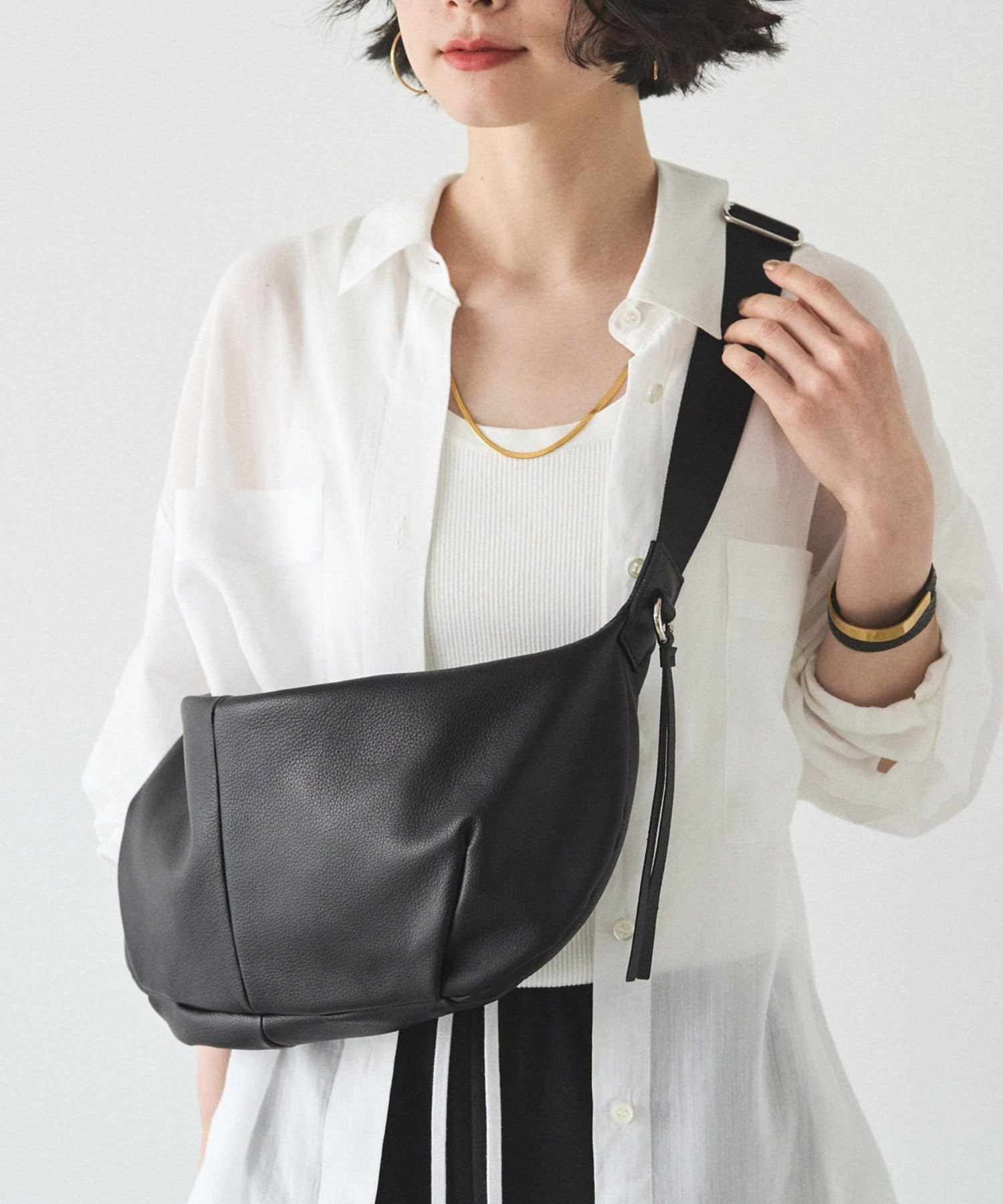 ソフトレザーバナナボディバッグ | russet(ラシット)レディース | PAL