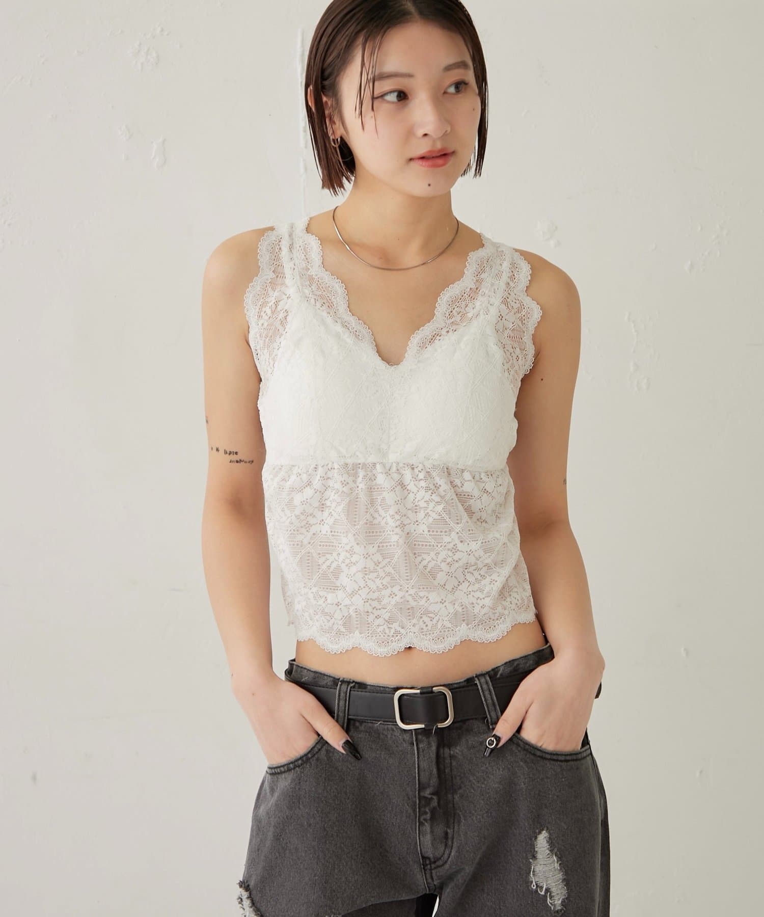 スカラップレースキャミ | WHO'S WHO gallery(フーズフーギャラリー