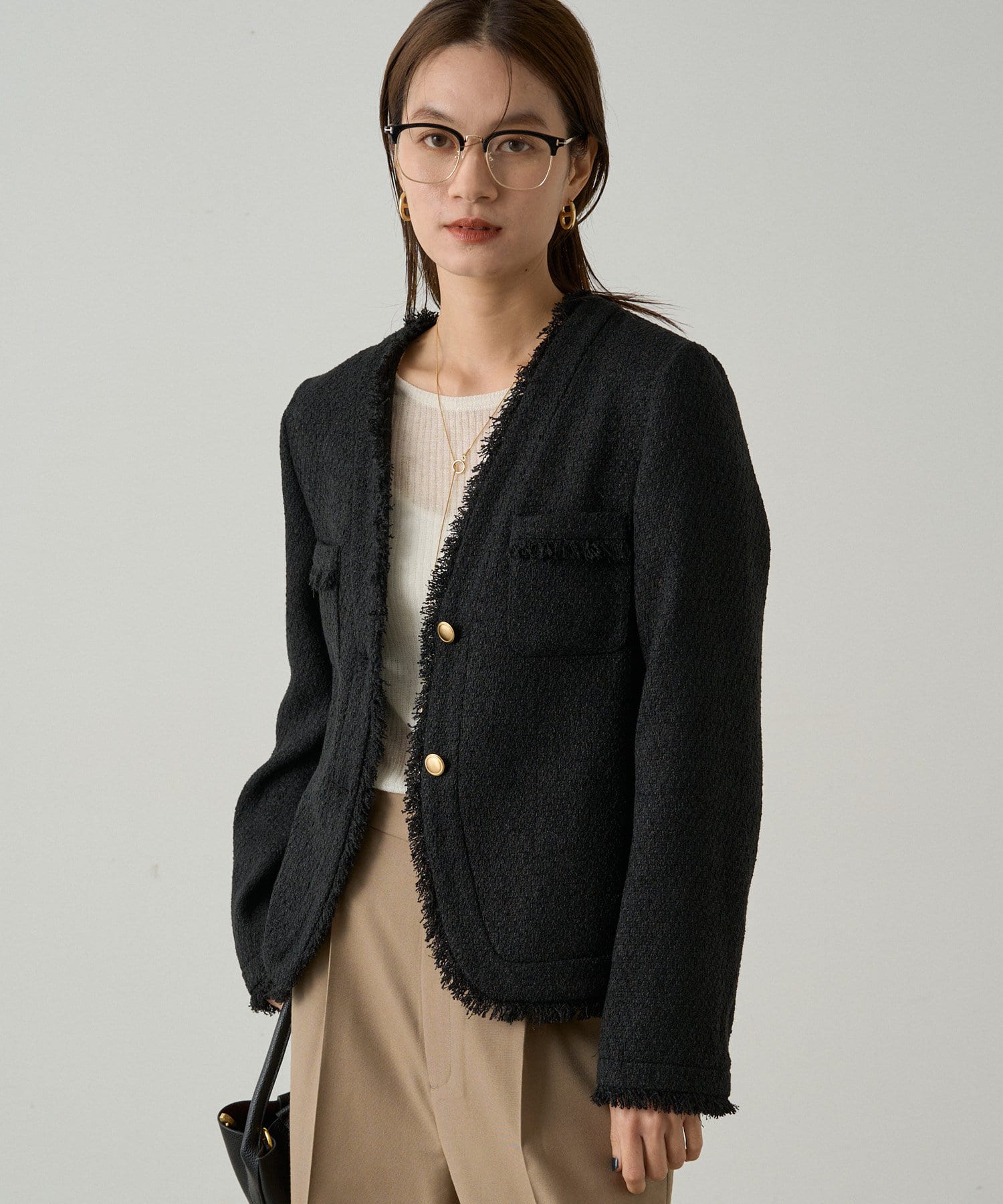 コンパクトツイードジャケット | LOUNGEDRESS(ラウンジドレス