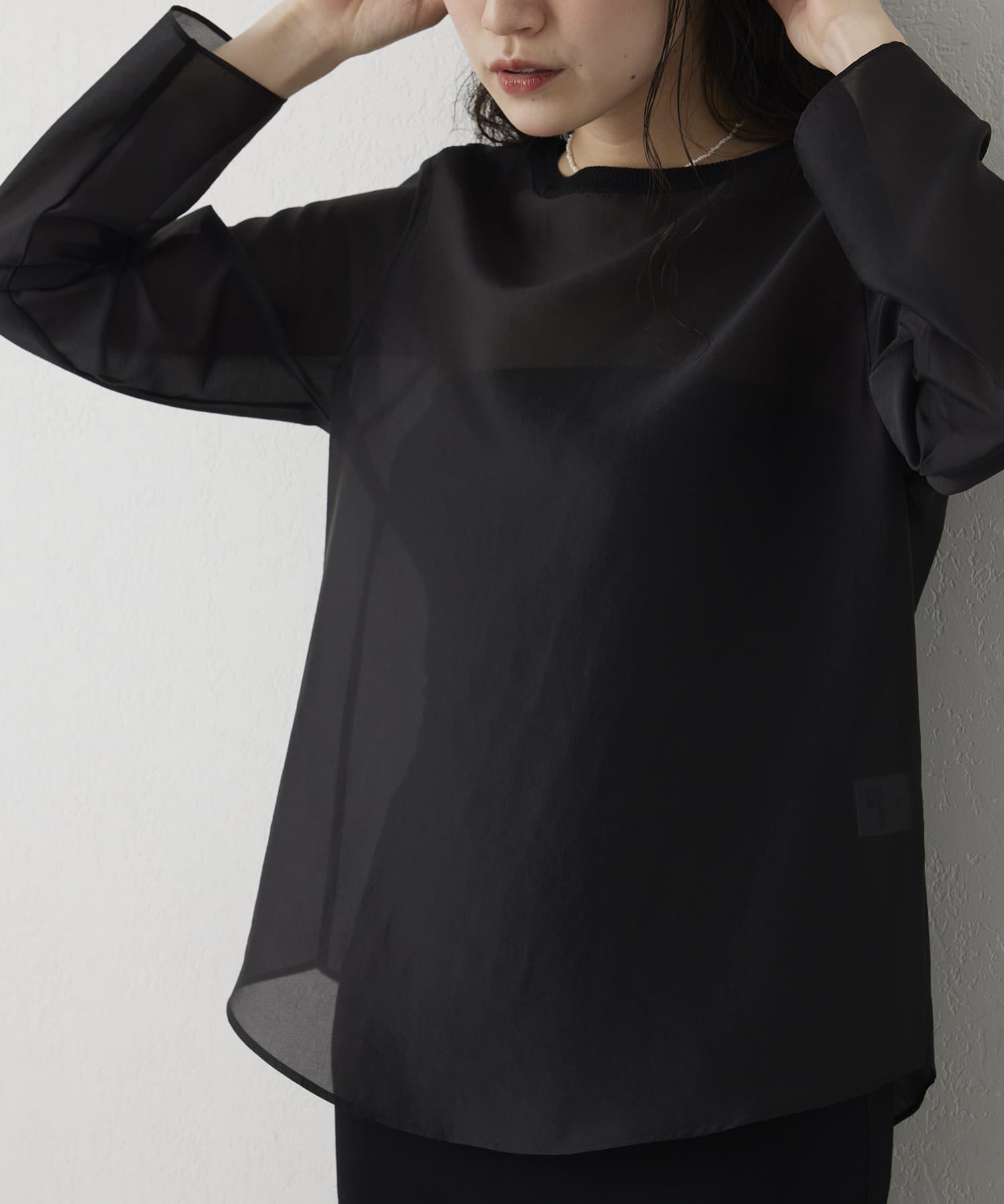 シャイニーシースルーブラウス | Drawing Numbers(ドローイング