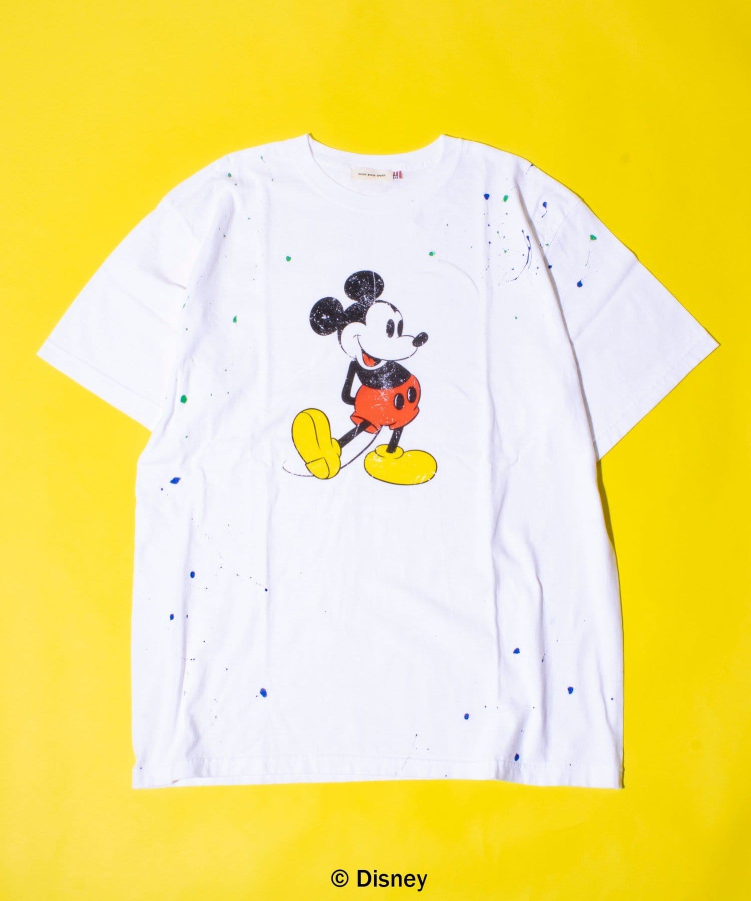 GOOD ROCK SPEED】別注 ペンキ/ダメージ加工ミッキー Tシャツ | FREDY