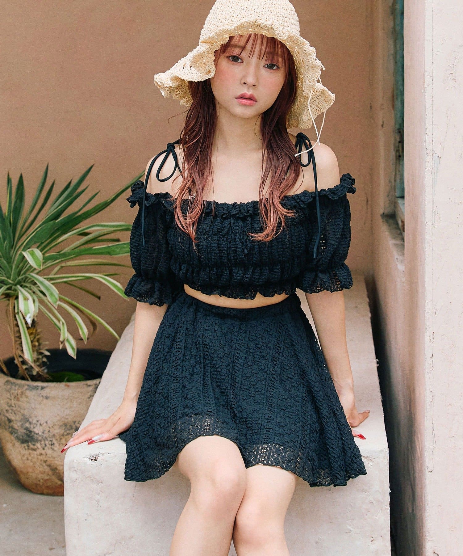 3点セット】レースシャーリングswim wear | OLIVE des OLIVE(オリーブ