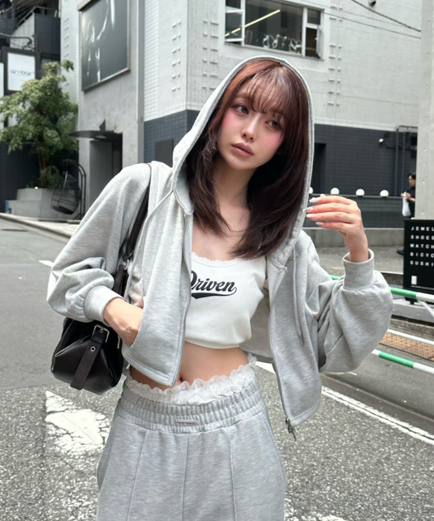 セットアップ対応】フード付ダブルジップパーカー | RAY CASSIN