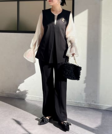 Mavie..7】袖チュールショートジャケット | Remind me and forever