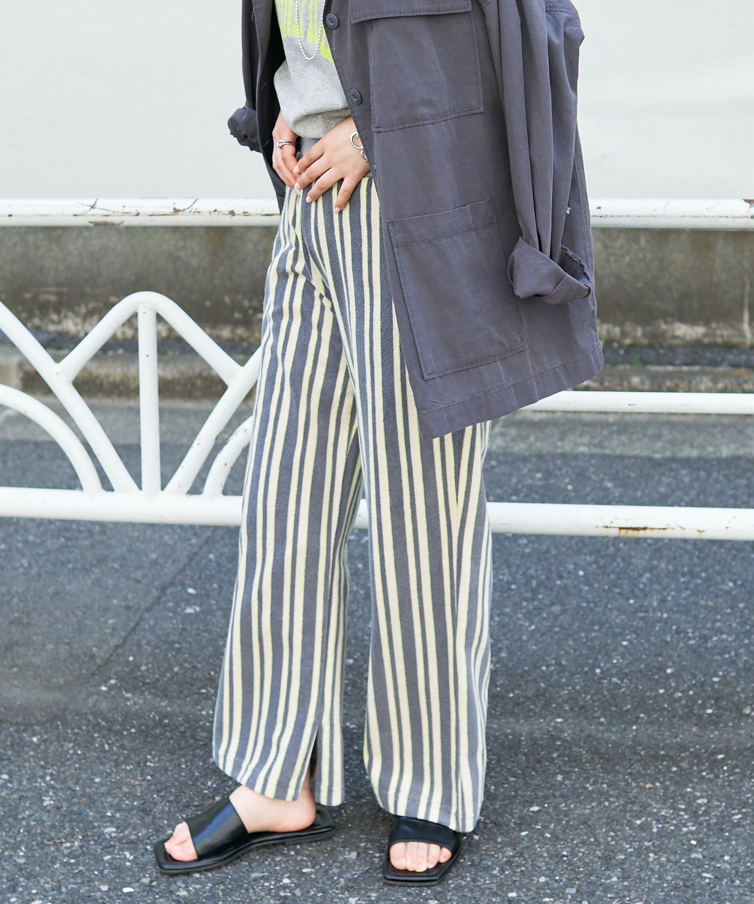 CIAOPANIC TYPY】パイルストライプパンツ | OUTLET(アウトレット