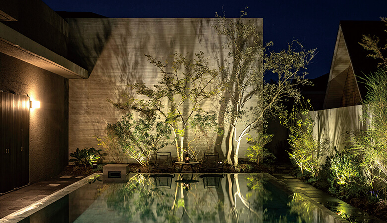 積水ハウス株式会社 岡山シャーメゾン支店 – タカショー庭空間施工例