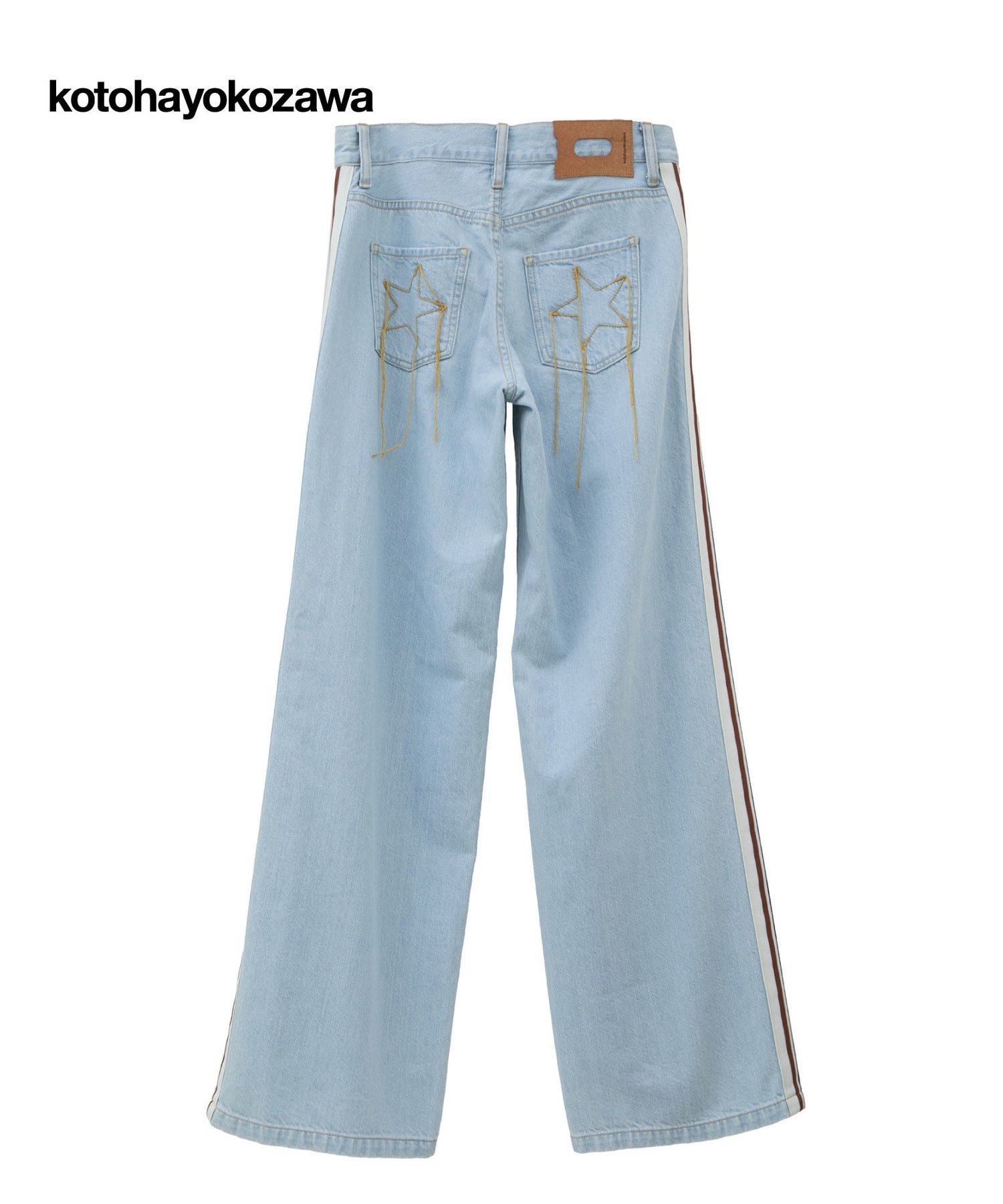 kotohayokozawa】SIDE LINE WIDE FLARE DENIM PANTS｜CONVERSE TOKYO