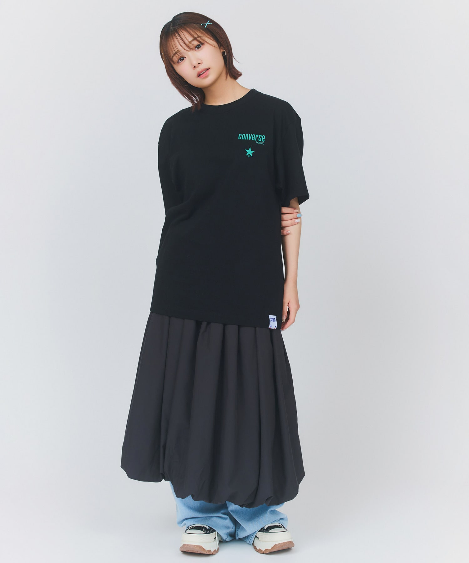 over print】STREET GIRL TEE (ZERO ZERO HERO)｜CONVERSE TOKYO