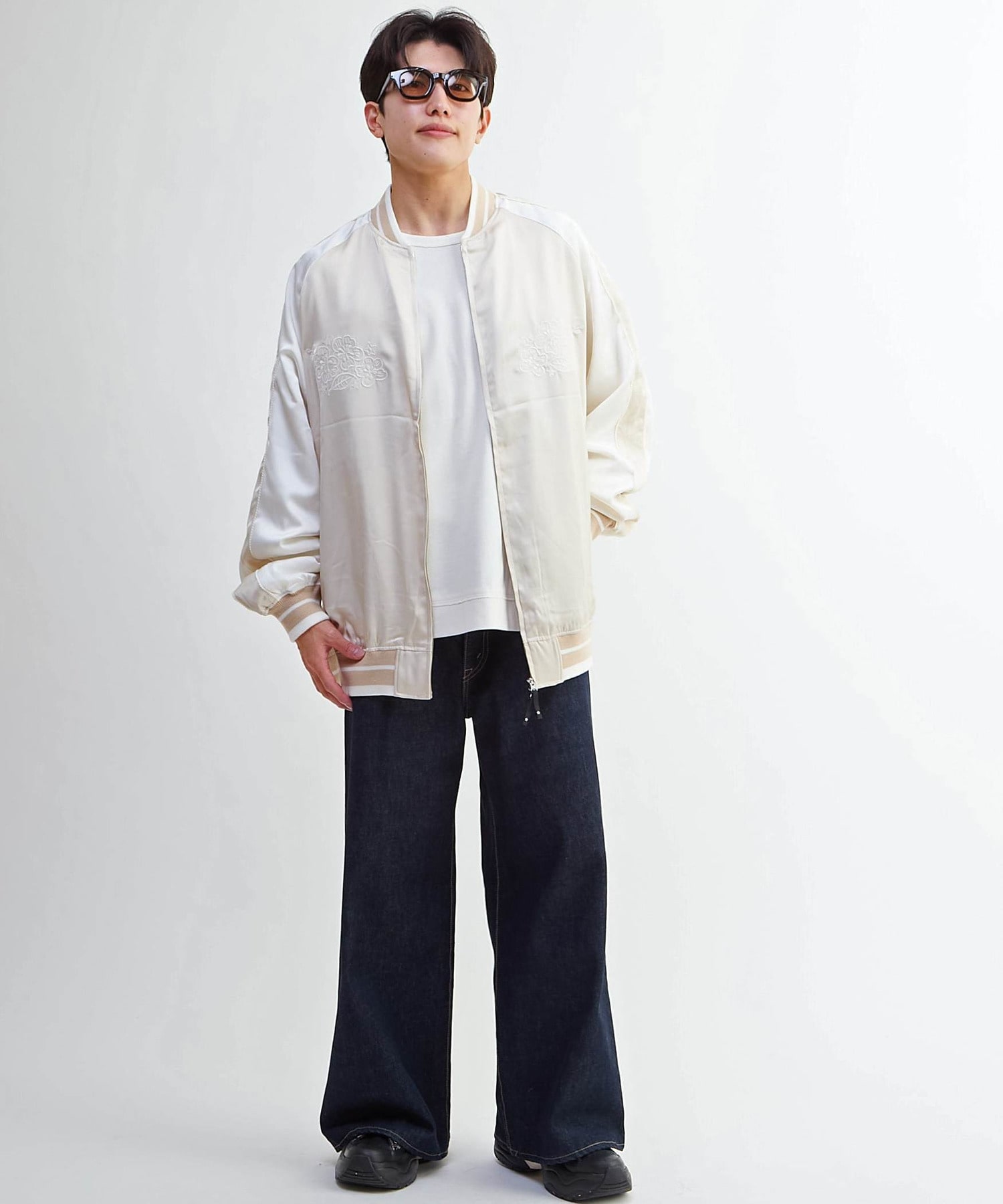 SATIN OVERSIZE SOUVENIR JACKET｜CONVERSE TOKYO (コンバース